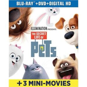 The Secret Life‎ of Pets (Blu-ray, 2016) Plus Three Mini Movies